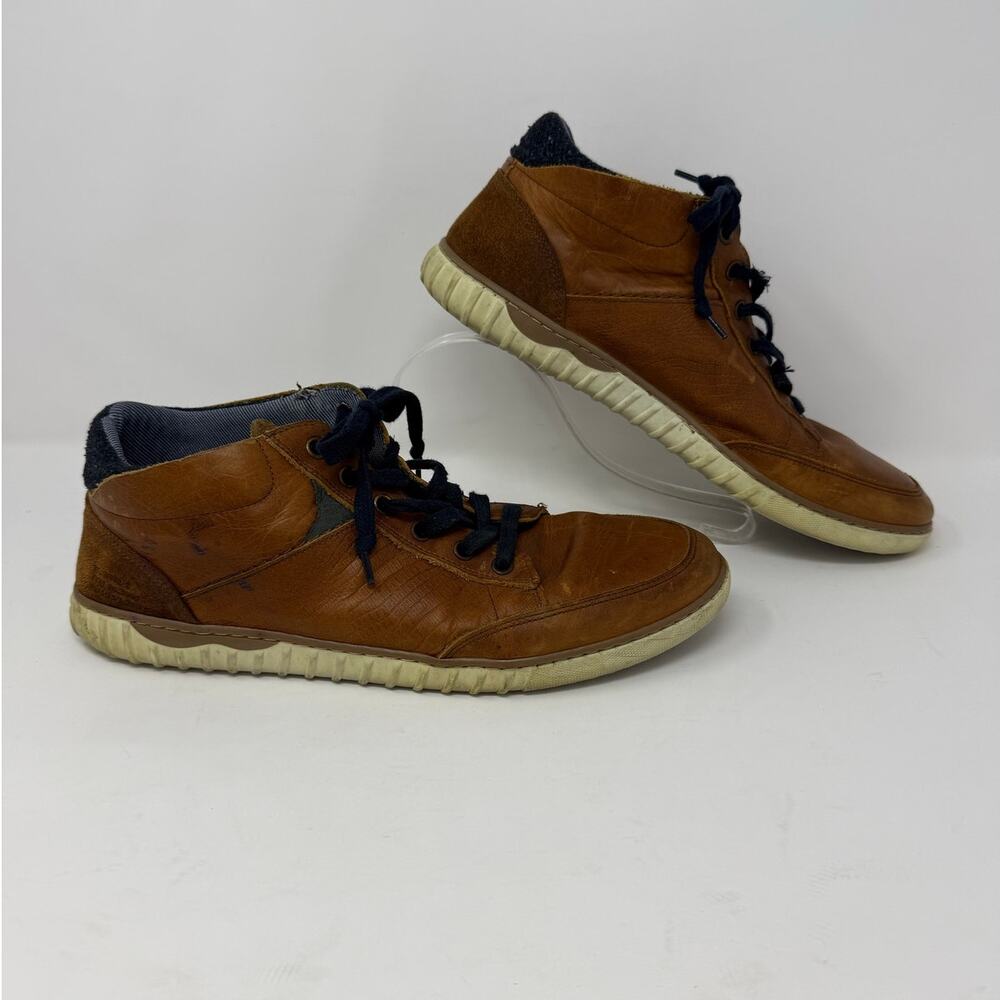 Bull Boxer Men’s US 13 brown leather sneakers with black laces
